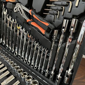 137-Piece <b>Engine</b> Repair Tool <b>Kit</b> 1/2 In Socket Set Chromium Vanadium Steel Auto Mechanical Repair Hard Case - Product Image 3