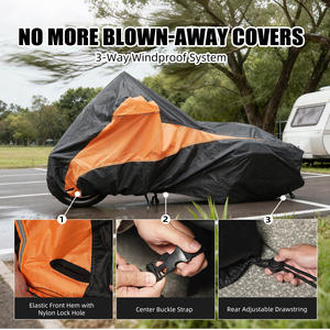 Housse de <span class=keywords><strong>moto</strong></span> NICECNC 420D imperméable, protection robuste pour Harley Street Glide ST FLHXST Special FLHXS CVO FLHXSE - Product Image 2