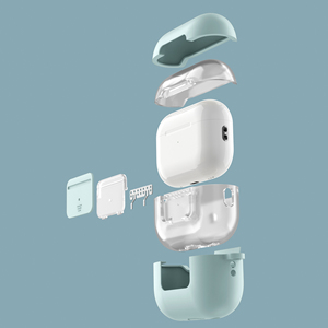 เคสซิลิโคนป้องกันหูฟังรุ่นใหม่ปี 2022 สำหรับ Airpods Pro 2 พร้อมพวงกุญแจ - Product Image 2
