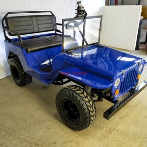 Mini Jeep électrique au design cool, nouvelle Jeep spéciale de 250 cm3 à essence, 4 roues, chariot Jeep classique à vendre - Product Image 6