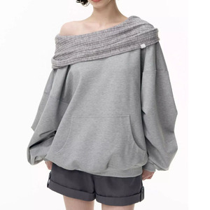 Sudadera con capucha holgada de cuello alto con estampado floral de felpa, informal, a la moda, nueva, para mujer, otoño-invierno, al por mayor - Product Image 2
