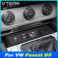 Stasiun Pengisian Daya Mobil Vtear, Port Pengisian Cepat, Dekorasi Interior, Aksesoris Mobil Untuk Volkswagen Passat B8/ARTEON