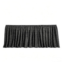 Nappe de table rectangulaire à pois transfrontalière de 14 pieds, idéale pour la décoration de salles de classe, bureaux, fêtes d'anniversaire et autres événements.