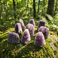 Groupe de cristaux d'améthyste naturelle, géode, pierre brute, spécimen de quartz, pour la guérison, le Feng Shui, la décoration intérieure, vente en gros de minéraux, fourniture directe d'usine
