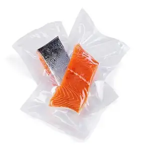 Bolsa de vacío de plástico para embalaje de grado alimenticio Texture Pet PE con cremallera