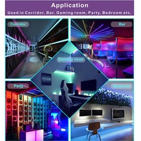 Qipao — bande lumineuse RGB Led intelligente, 12V, DC, Flexible, mélangeur vocal, musique, télécommande wi-fi, Kingstar, 5050