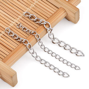 Catena di Estensione Impermeabile in Acciaio Inossidabile Placcato <span class=keywords><strong>Oro</strong></span> 18K PVD da 5cm per Collane e Bracciali, Forniture per Creazione di Gioielli Fai-da-Te, Vendita all'Ingrosso - Product Image 4