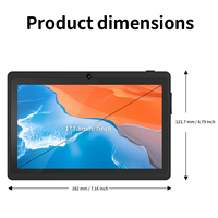 Tablette Kiosque Android 16 de 7 Pouces, 3 Go RAM, 32 Go Stockage, GMS, WiFi 6, Écran Tactile IPS, BT 5.4, 3500 mAh, Personnalisation APP OEM ODM