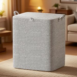 Sac de rangement essentiel pour la rentrée <span class=keywords><strong>scolaire</strong></span> 210L, organisateur non tissé pour vêtements et jouets d'enfants, idéal pour la maternelle et les dortoirs, sac de rangement pour couettes - Product Image 1