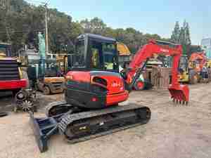 Excavatrice sur chenilles Kubota U55 en stock, prix abordable, haute qualité, durable, 5 tonnes, 6 tonnes, 8 tonnes, mini-excavatrice Kubota d'occasion à vendre - Product Image 2