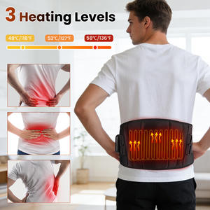 Portable Cordless Medical Lumbar Support Heated Massage Belt Electric <b>Waist</b> <b>Massager</b> Wireless Remote Control Timing Control - Product Image 6