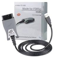 Vgate VLinker FS USB ELM327 d'origine pour Ford FORScan HS/MS-CAN ELM 327 OBD2 Interface de diagnostic automobile OBDII pour Mazda
