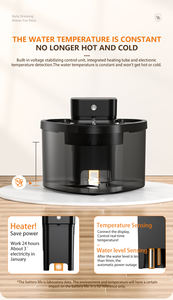 자동 급수 분수대 재활용 신선한 물 항온 난방 고양이 무선 유도 자동 반려동물 급수기 - Product Image 4