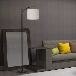 Lampadaire moderne nordique tissu magique lampadaire noir salon lampe debout à bras réglable - Product Image 3
