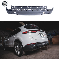 KM Pour Porsche Cayenne 9Y0 9YA 2018 arrière diffuseur arrière central pare-chocs bodykit 9Y0807543OK1