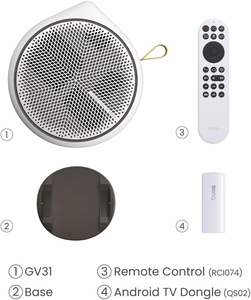 Proyector de Techo Portátil BenQ GV31 GV31 1080p LED DLP Smart Android 10 300 ANSI Lúmenes Estéreo USB, BenQ GV31 1080p LED Portátil - Product Image 6