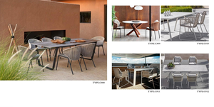 Ensemble de canapés d'extérieur en rotin PE résistant aux UV en <span class=keywords><strong>bois</strong></span> de teck, moderne, écologique, imperméable, meubles de jardin pour villa, cour - Product Image 2