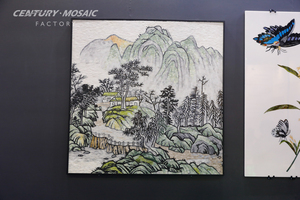 Mosaico de Mármol al por Mayor de Centurymosaic, Mural de Mosaico de Río y Montaña Hecho a Mano, Pintura Artística para Decoración de Paredes - Product Image 6