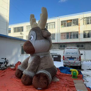 Renne de Noël gonflable personnalisable, grand et mignon, personnage d'anime pour la décoration de Noël dans les patinoires, les cinémas et les mondes glacés - Product Image 4