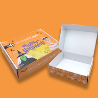 Boîte d'expédition en carton ondulé sur mesure à thème avion, durable et pliable, pour emballage de bonbons, jouets et cadeaux de fêtes, avec logo imprimé personnalisé