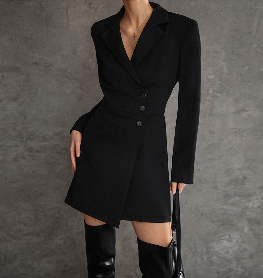 white christmas dresses Kesari Pleated Blazer Wrap Dress main image 0