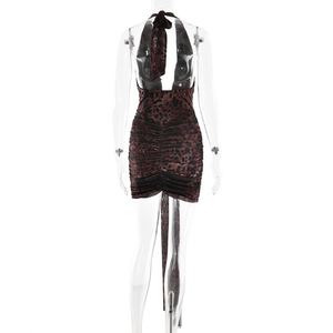 Vestido Feminino Casual Sem Mangas com Decote V Profundo e Alças Longas, Mini Vestido Frontal Curto, Disponível em 3 Cores, Tamanhos S-XL - Product Image 4
