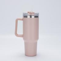 Vente directe d'usine, tasses à café de 22 oz très vendues, tasses à café en acier inoxydable 304 avec poignée pour le camping et les voyages, disponibles en plusieurs couleurs