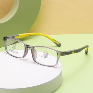 Jamie 8023 Rectangle Plano Lenses TR90 Soft Silicone Frames Ultralight Anti-Slip Children's Eyeglasses Frame - Product Image 1