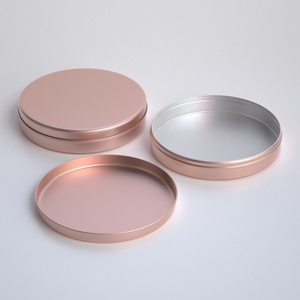 Envase Redondo de Aluminio de 200 ml, Ecológico, para Cosméticos, con Tapa Metálica, para Bálsamo Labial, Cuidado de la Piel y Polvos Sueltos - Product Image 6