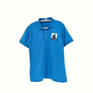 เสื้อโปโลปักโลโก้แบบกำหนดเอง ชุดยูนิฟอร์มรปภ. ผ้าฝ้ายทรงโอเวอร์ไซส์ ชุดของขวัญสำหรับผู้ชาย คุณภาพสูง - Product Image 5