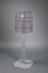 Étagère de présentation de médicaments pour <span class=keywords><strong>pharmacie</strong></span> personnalisée, 4 étagères, armoire de premiers soins en acrylique pour l'école avec étagères réglables/amovibles - Product Image 5