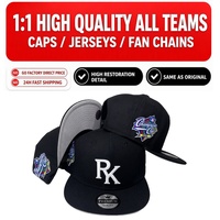 Nuevas Gorras Originales Cerradas Jon Stan Era Vintage Snapback con Parche Bordado de 6 Paneles, Gorras Originales de Béisbol