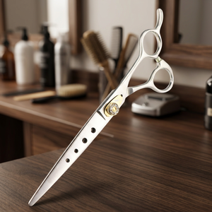 Ciseaux de coiffure professionnels FMZ-32 de 6,0 pouces, design élégant, pour coupe droite et effilage, ultra-affûtés – Offre Spéciale - Product Image 5