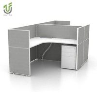 Postes de travail modulaires en L IULTRA modernes, réglables en hauteur, ergonomiques, écologiques et durables