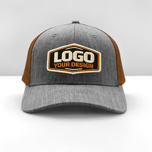 Gorras Trucker Personalizadas con Bordado y Parche Tejido, MOQ Bajo, para <span class=keywords><strong>Hombre</strong></span>, 6 Paneles, 100% Algodón, Estilo 112, Ajustables con Cierre a Presión, Malla Gris - Product Image 4
