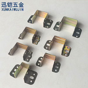 Bisagra para Muebles Xunkai Wujin, 2.5 mm, Acero Laminado en Frío, Estampado Industrial, Soporte de Montaje Superficial Duradero para Soporte de Cama de Madera - Product Image 1