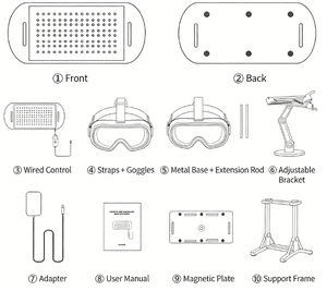 5 Level Red <b>Light</b> 3 in 1 <b>Magnetic</b> <b>LED</b> Therapy Panel for Salon Home Skin Rejuvenation - Product Image 4