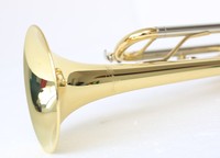 Professional Brass Gold Lacquered Musical Instrument Bb Key Trumpet