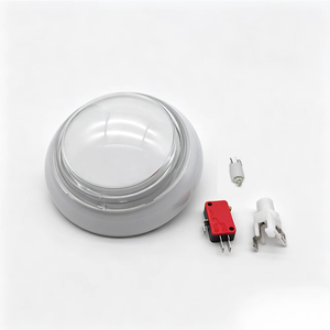 Boutons poussoirs momentanés pour machine de jeu d'arcade, 120 mm, dôme, géants, colorés, avec éclairage LED RGB - Product Image 1