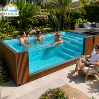 Collection en gros Retreat Plunge : Spa hors sol, Piscine jacuzzi pour adultes, Conteneur de piscine en fibre de verre (FRP) sur mesure pour extérieur