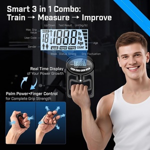Venta al por Mayor de Medidores de Fuerza de Agarre Digitales LCD de Silicona y ABS VANTUR y Fortalecedores de Mano para Ejercicios en Casa - Product Image 2