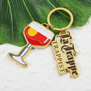 Portachiavi Divertente e Originale, Regalo Personalizzato, Logo La Trappe Trappist Beer Chalice, in Lega di Zinco, Simpatico Portachiavi Personalizzato con Cartoncino - Product Image 3