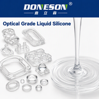 Caoutchouc de silicone liquide optique anti-jaunissement haute clarté pour optiques secondaires, lentilles LED et dispositifs optiques, moulage par injection