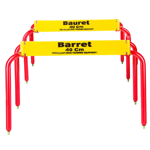 Valla de agilidad Barret Tipping Hurdle de 40 cm, PVC, amarilla o roja, equipo de entrenamiento de agilidad - Product Image 2