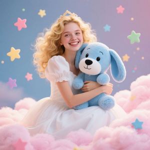 Custom Design Blue Dog Cartoon Ce Oem Manufacturers Plushies Dogs Good Selling Modern Design Soft Toy Dog - Product Image 1