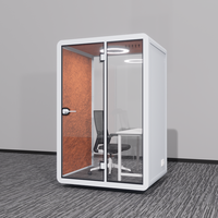 Cabine insonorisée élégante pour réunions, cabine insonorisée compacte pour réunions, nouvelle conception modulaire de salle de réunion insonorisée à vendre