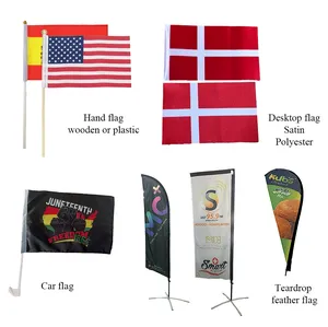 Wholesale Printed Polyester 90x150cm Country White Flag Red Cross 3x5 Ft England Country National Flag