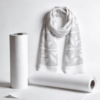 Rouleau de papier de transfert par sublimation blanc industriel 35 g/m² 110 pouces séchage rapide pour impression textile haute vitesse