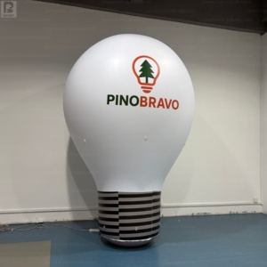 Ballon publicitaire gonflable géant de 3 m en PVC étanche avec ampoule LED et logo pour extérieur - Product Image 4
