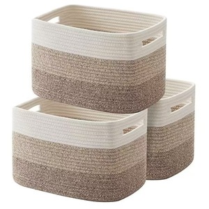 Nouveau coton corde panier de rangement maison chambre armoire vêtements encombrement panier de rangement tissé à la main grand panier de rangement - Product Image 5